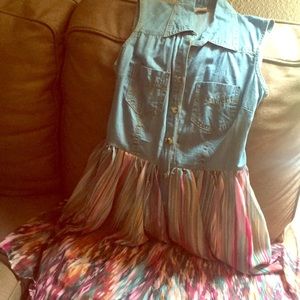 Denim tie Silk blend